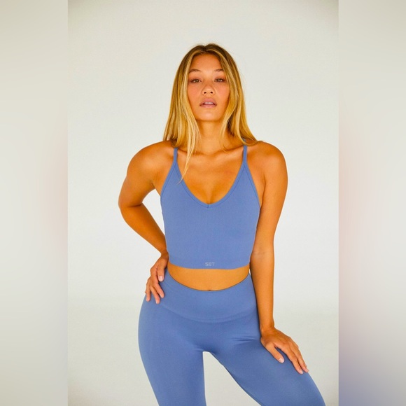 SET Active SCULPTFLEX® RIBBED V - SNOWCONE - S / Snowcone blue - Picture 1 of 4